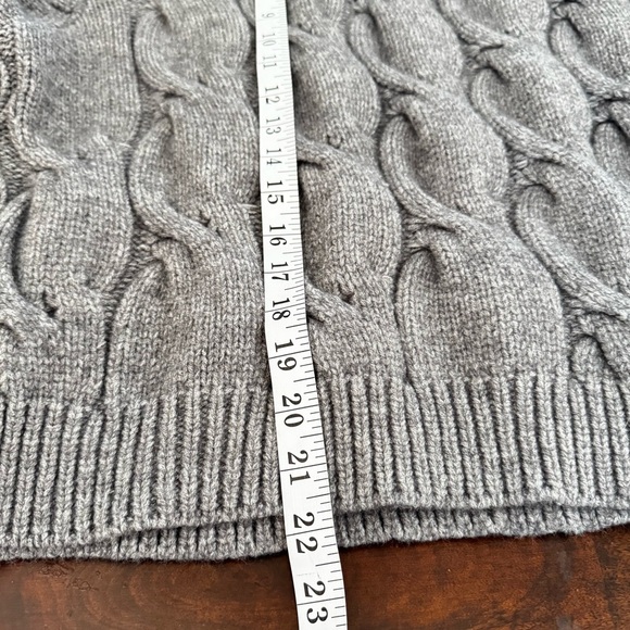 NA-KD Structured Super Chunky Gray Mock Neck Scandi Knitted Sweater Sz L - Picture 9 of 10